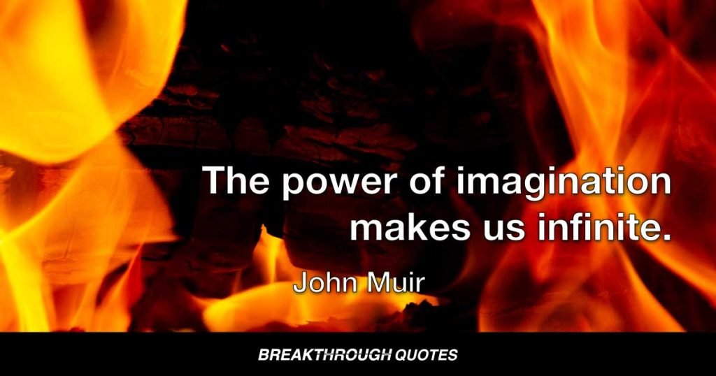 The power of imagination makes us infinite. — John Muir